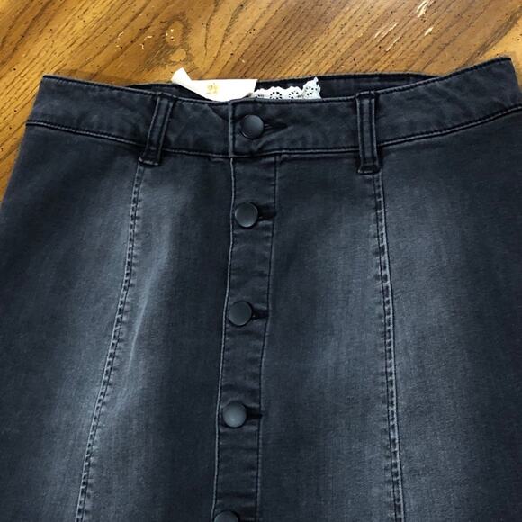Alter’d State Hendrix black denim mini-skirt size XS - Picture 5 of 9